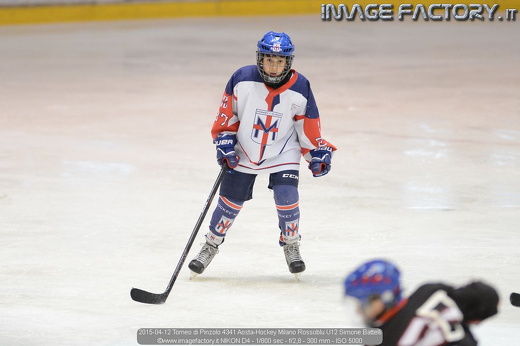 2015-04-12 Torneo di Pinzolo 4341 Aosta-Hockey Milano Rossoblu U12 Simone Battelli